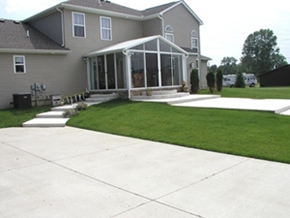 concrete driveway