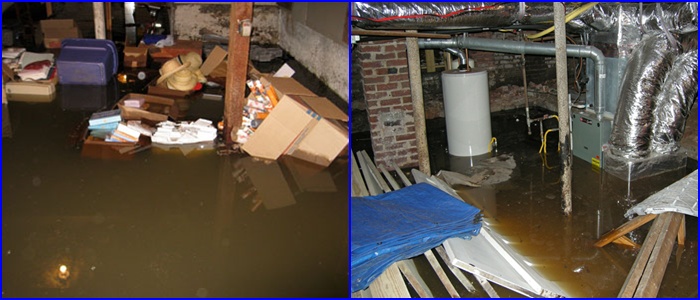 flooded basement