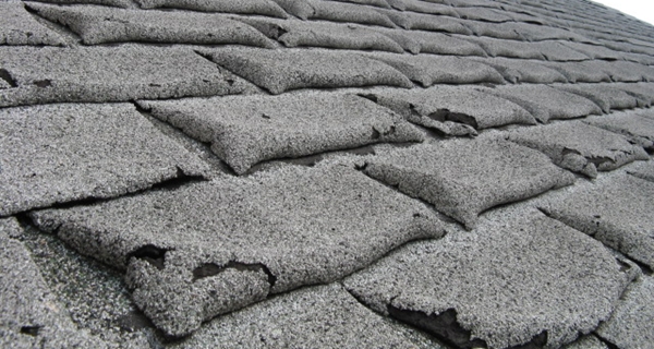 bad asphalt shingles